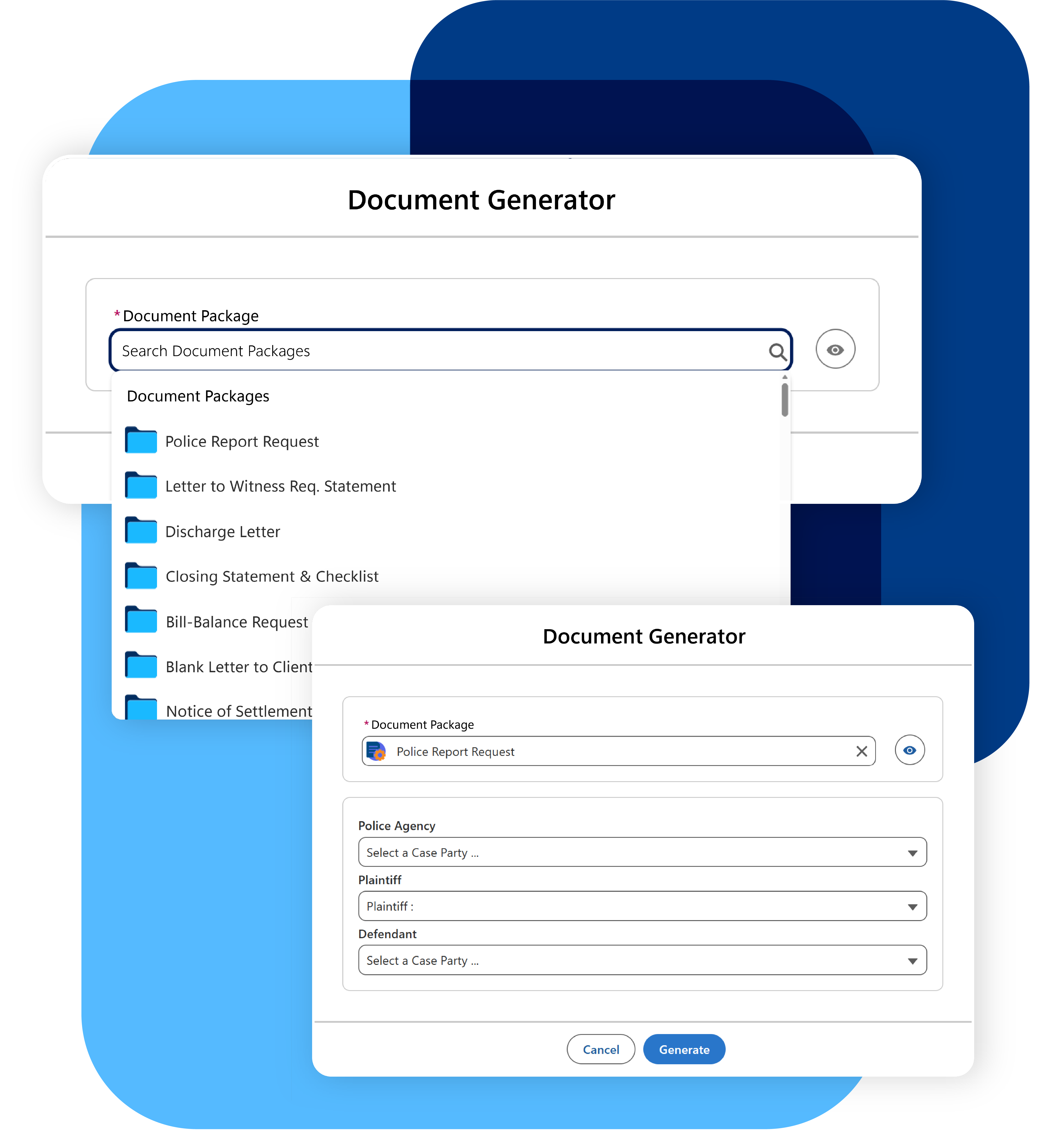 Document Management Panel